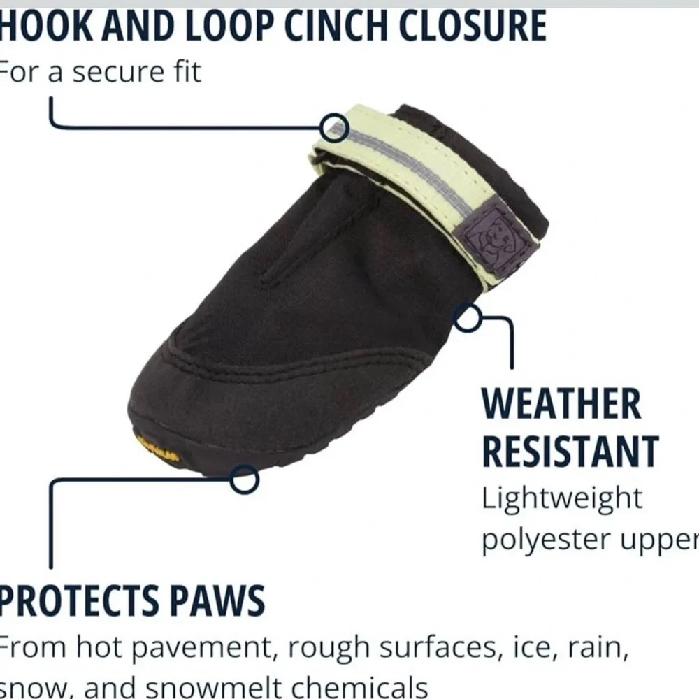 RUFFWEAR Summit Trex Dog Boots PAIR, Size 2.0”/ 51mm Obsidian Black Hiking